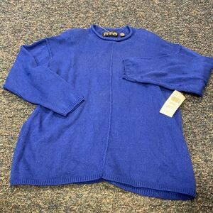 Chaus Sport Blue Sweater sz. L NWT